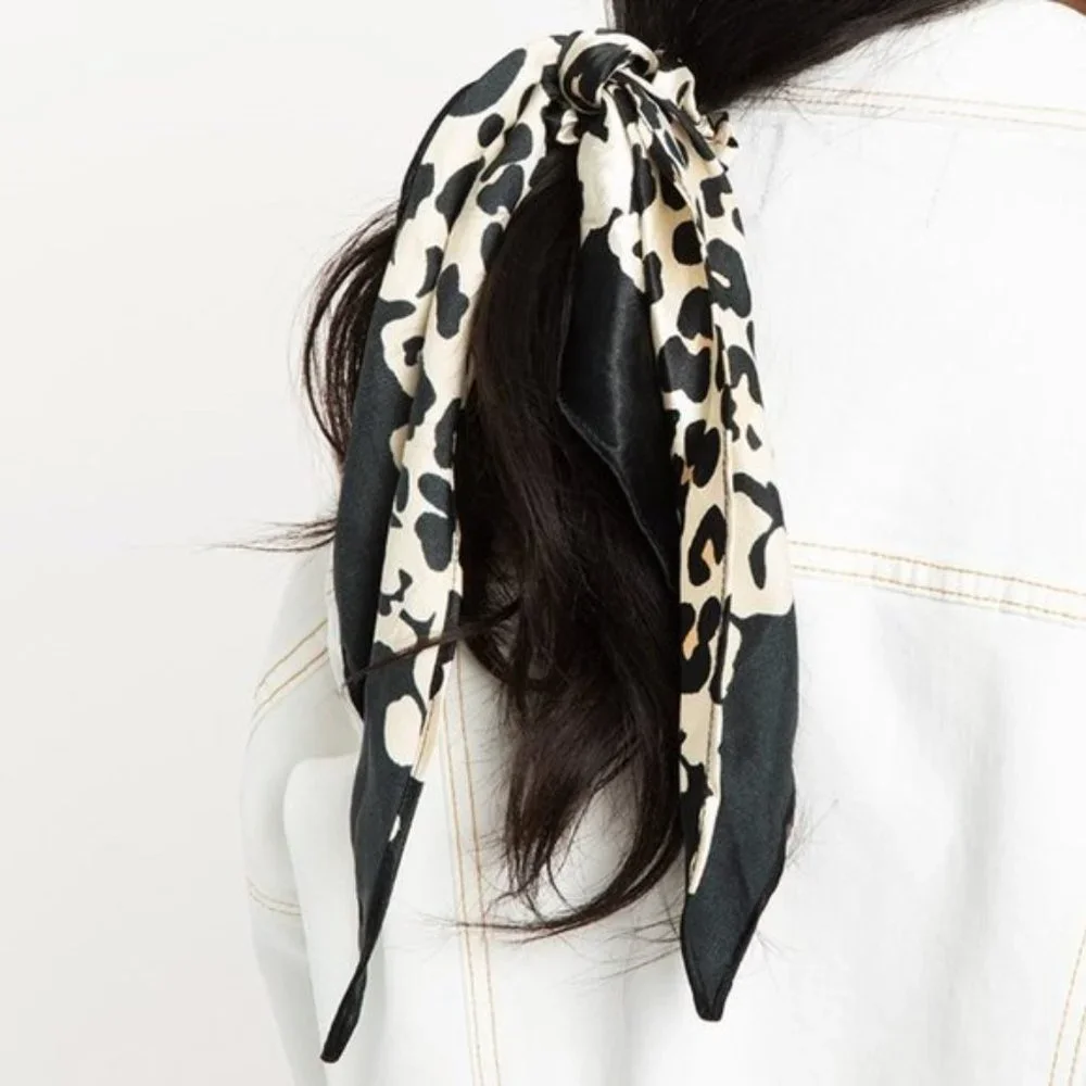 🐆 NEW Eloquii Leopard Print Scrunchie with Scarf